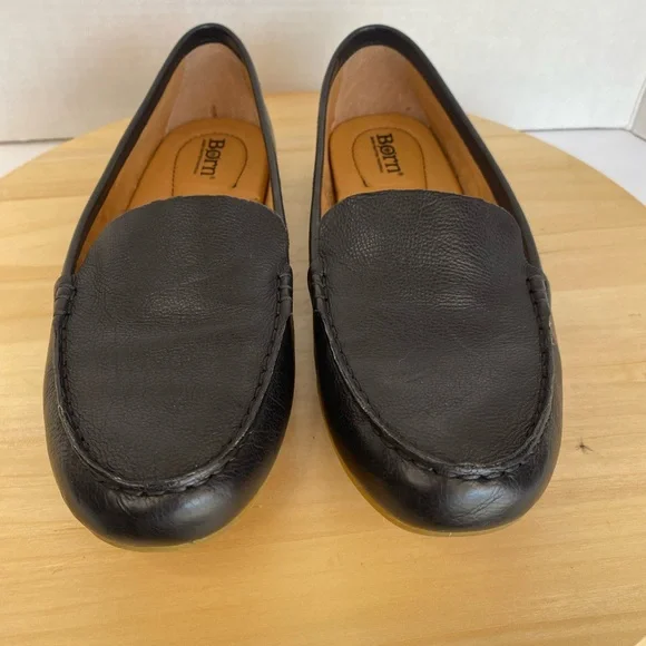 Born Women's Black Leather Loafers - Picture 13 of 13